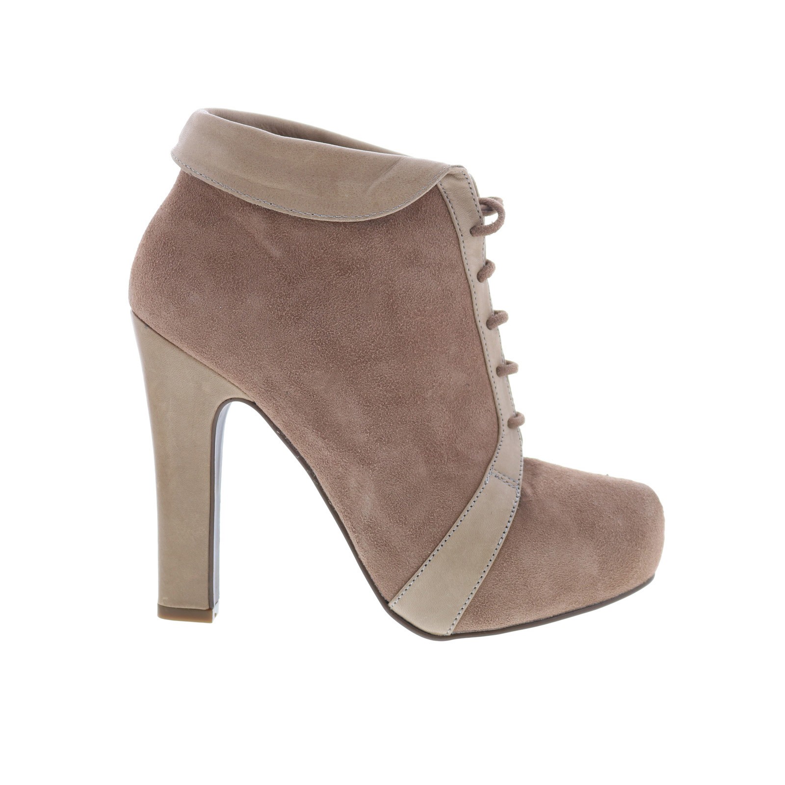 RD Company W-RD21 Womens Gray Suede Lace Up Pumps Heels Shoes 36