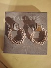 TALBOTS GOLD EARRINGS,  NEVER USED IN ORIGINAL DISPLAY AND GOLD APPLE PIN — photo 2