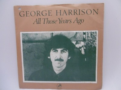 George Harrison (Beatles) All Those Years Ago, Belium WB 16 807 Single, 7'' 1981