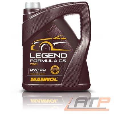 MANNOL 5 L LEGEND FORMULA C5 0W-20 MOTORÖL FÜR GM dexos 1 Gen3 MB BMW FORD