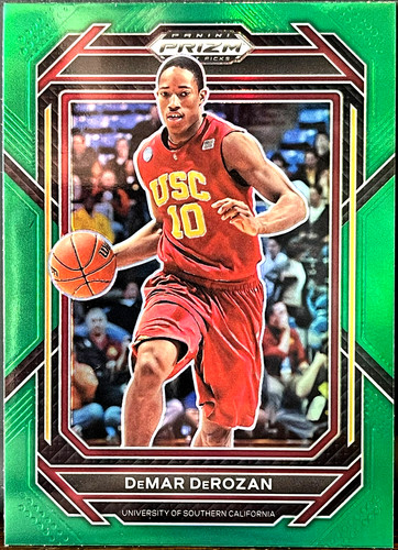 2023-24 Panini Prizm Draft Picks Prizms Green 61 DeMar DeRozan USC Trojans Bulls
