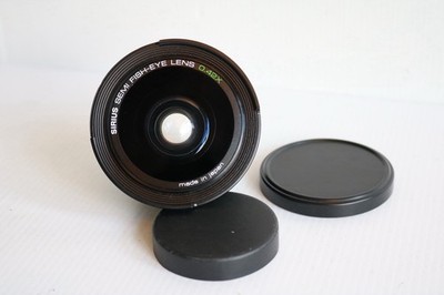 Vintage Sirius Semi Fish-Eye Objektiv mit Makro Konverter 0,42X, Made in Japan