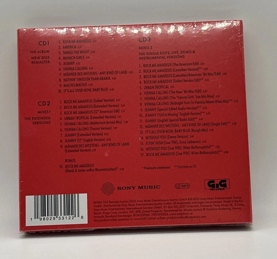 FALCO -  Falco 3 (2025 3XCD Deluxe Version) 40th Anniversary 37 Track Import - Image 4 of 4