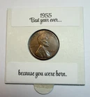 1955 P American Lincoln Wheat Penny, no mint mark  - Make someone feel Loved!