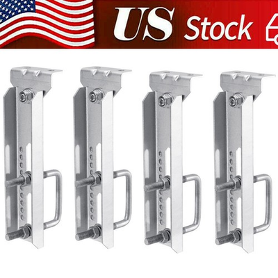 #ad 4 Pack 10quot; Galvanized Swivel Top Bunk Bracket Kit For Boat Trailer 1.5x3、2x3、3x3 $57.99