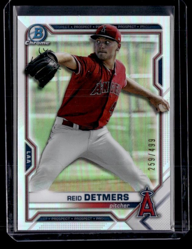 2021 Bowman Chrome #BCP-155 Reid Detmers Prospects Refractor SN