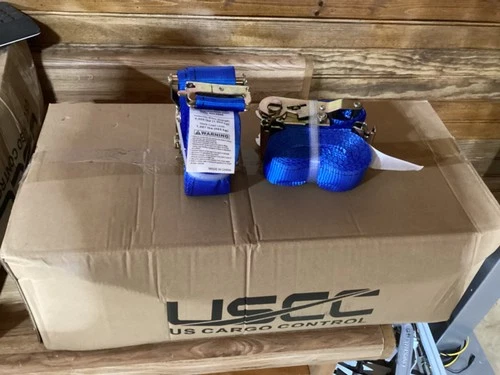 20 Pack US Cargo Control Cargo Trailer E-Track Ratchet Straps 1,467lb Work Load