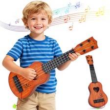 YEZI Kids Toy Classical Ukulele Guitar Musical Instrument, Brown Mini,