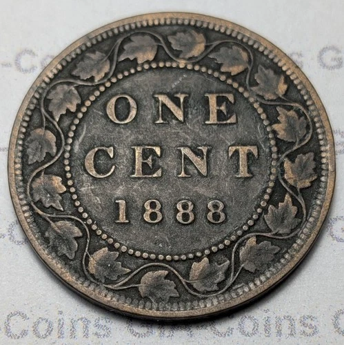 1888 Canada Large Cent — photo from the most recent tracked eBay sale