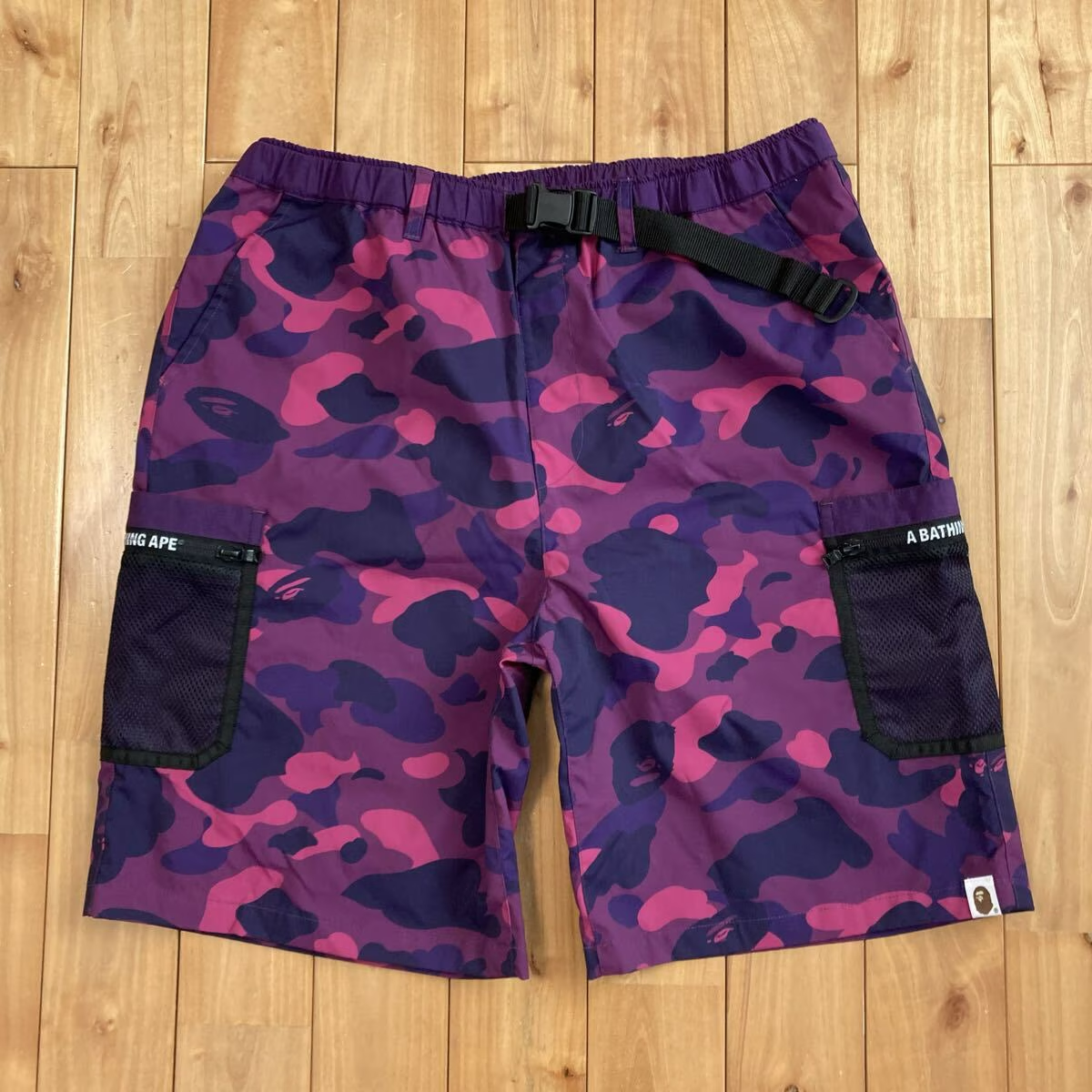 BAPE 紫カモフラージュ ショートパンツ Lサイズ パープル BAPE Purple camo cargo shorts a bathing ape Size L | eBay