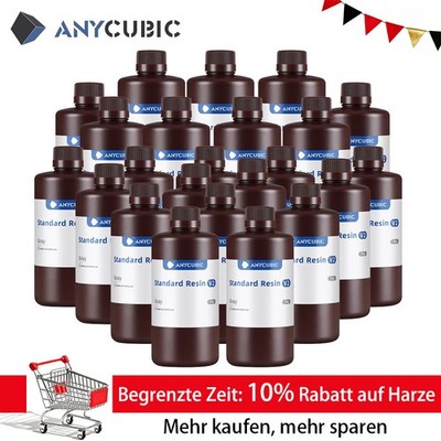 5/10KG ANYCUBIC Standard UV Resin V2 405nm für LCD SLA DLP 3D Drucker M3 M5 MAX