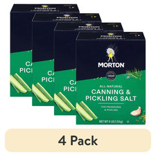 4 pack,Morton Canning , Pickling Salt, 4 lb.
