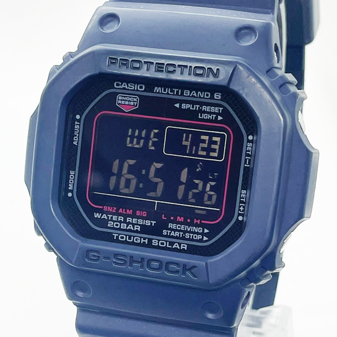 Casio G-Shock Square Digital Multi 6 Radio Solar Blue