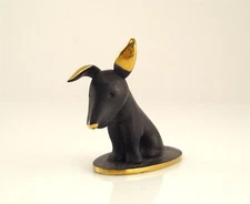 Werkstätte Karl HAGENAUER Sweet Dog Vienna Brass 1930 Patinated Bronze Terrier