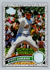 2011 Topps Diamond Anniversary Brett Anderson Silver Sparkle Card #140