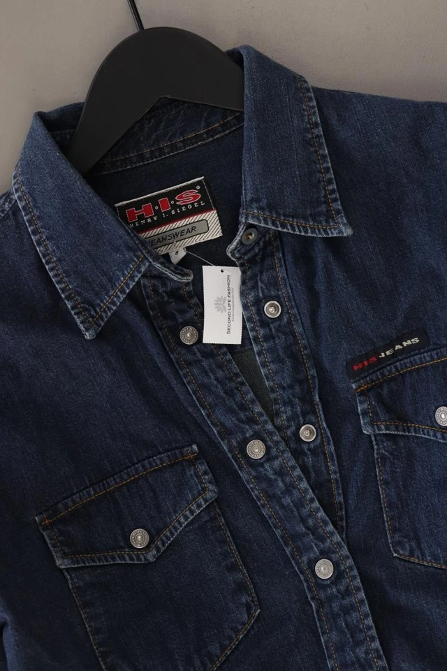 ✨ H.I.S. camicetta per le signore taglia 36, S vintage blu ✨ - Imagen 4 de 4