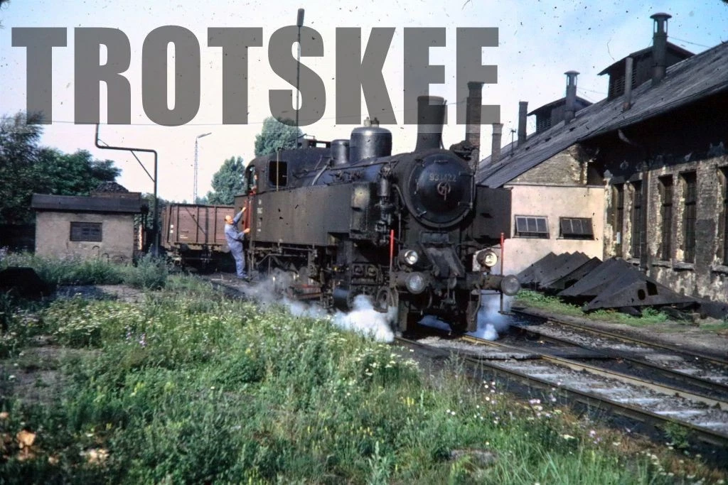 35mm Dia OBB Österreich Eisenbahnen Dampflok 93.1422 Mistelbach 1973 Original  - Bild 1 von 1