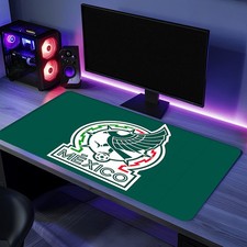 40 90cmMexico Football Gaming Mouse Pad - Extra Large Non-Slip Desk Mat with Mex