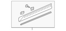 Genuine Honda 2010-2011 Accord Crosstour Lower Molding 75332-tp6-a01zg