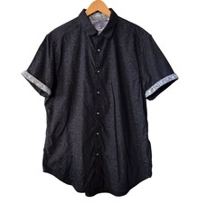 Robert Graham Black Bayview Woven Shirt Men's Size XL