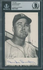 1973 TCMA Autograph Series Duke Snider Beckett Authentic Signed *5607