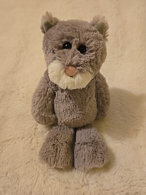 TY Kit Plush Cat Kitten Attic Treasures Collection Soft & Cuddly Gray Toy 2017