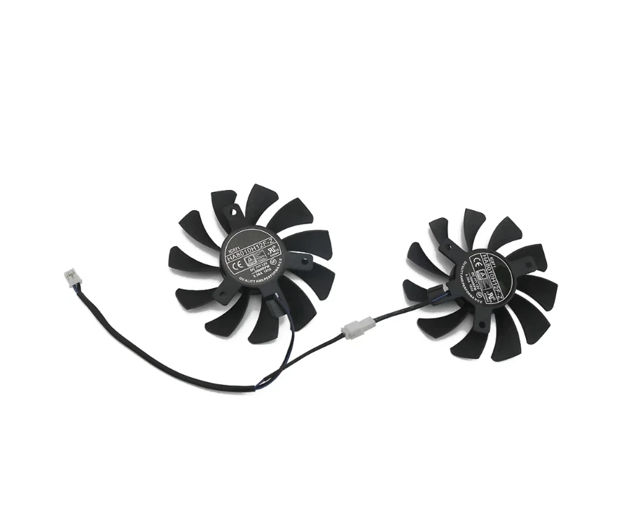 pair Fans Cooler Fan For MSI GTX1650 GTX 1650 SUPER VENTUS XS  HA8010H12F-Z 75MM - Image 4 of 4