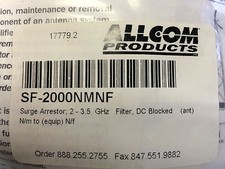 New Allcom Products Surge Arrestor SF-2000NMNF