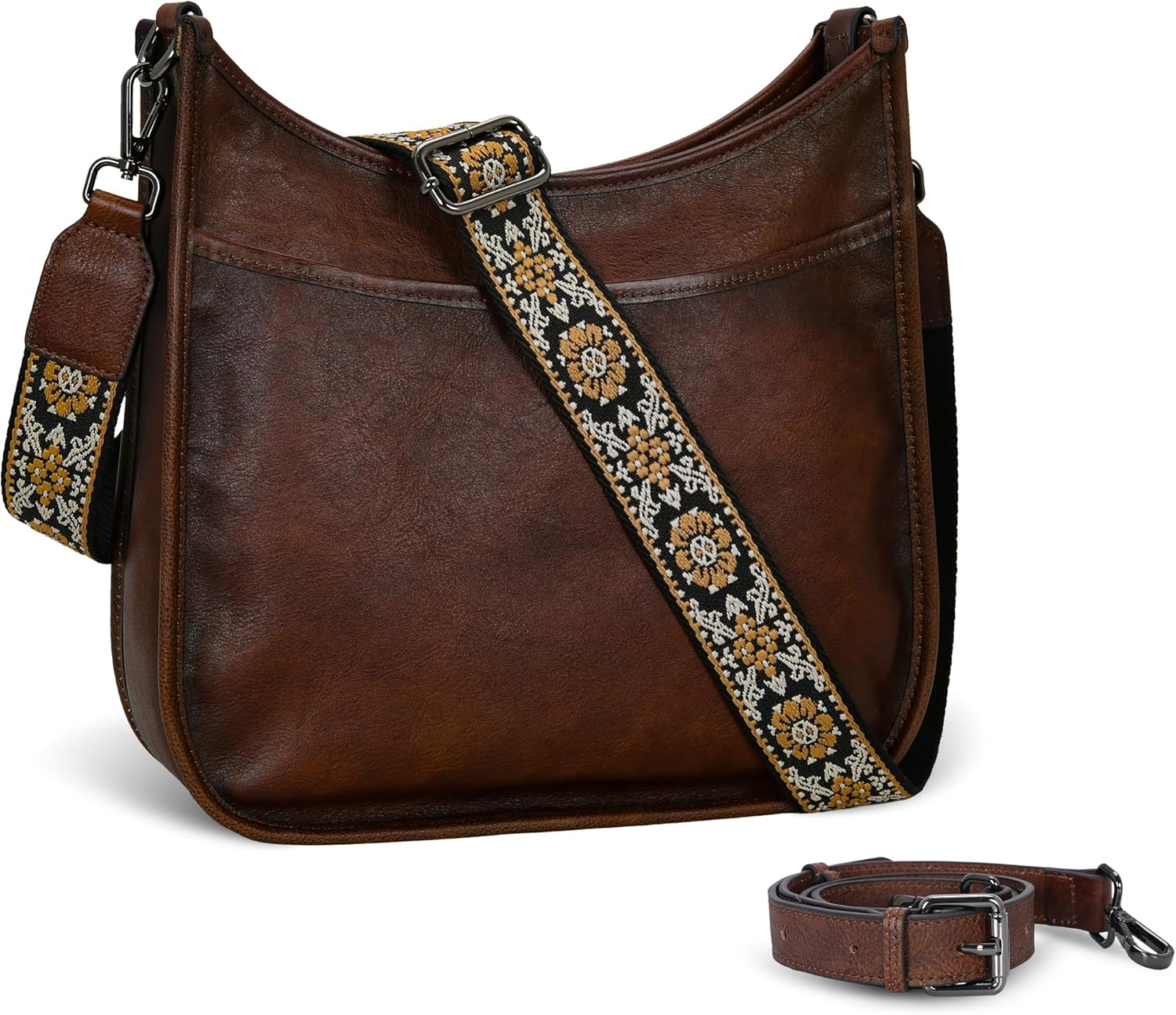 Crossbody Bags for Women Genuine Leather Purses Vintage Shoulder Handbags Travel