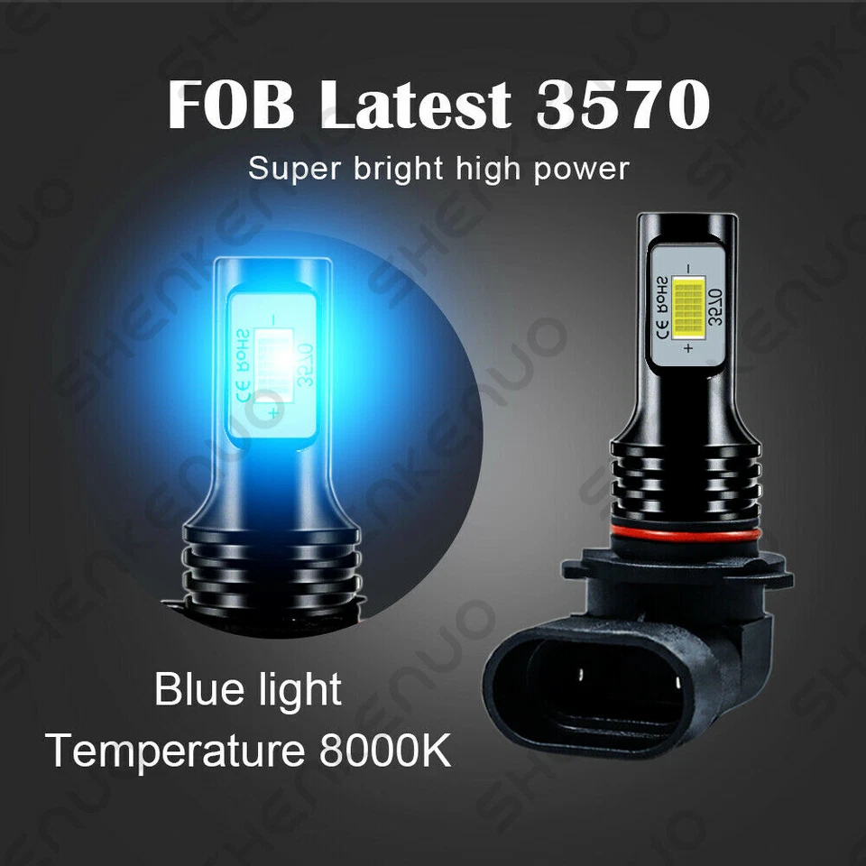 Juego de faros LED de haz alto/bajo para GMC Sierra 1500 2500 3500 8000 k brillantes HKL Foto 3 de 4