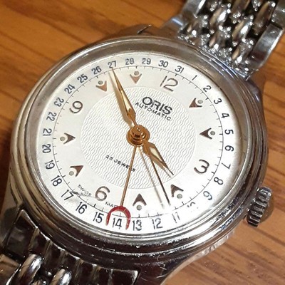 Oris Pointer Date Full Original Automatic 7478 Vintage Mens Watch White Dial