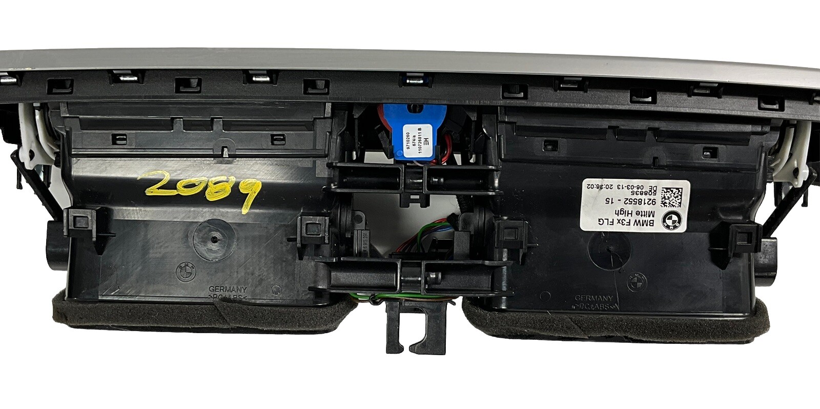 2013 335XI BMW Dash Vent Trim Bezel DARK WOOD GRAIN 921855215 OEM