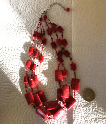 Collier Double Rang Perles Vintage Années 70 - Perles Micro Et Chutes, Style Rétro Bohème
