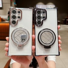 Magnetic Shockproof Phone Case With Holder For Samsung Galaxy S25 Ultra S24 S23