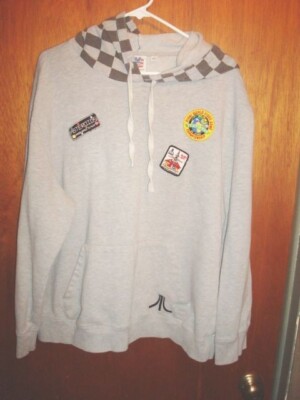 Junkfood ATARI Retro 80's Video Game Hoodie with Patches - XXL