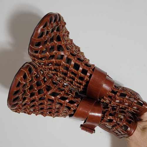 Stivaletti Jeffrey Campbell Loom Cage donna 8 marroni cattivi ragazze designer elevati nuovi - Foto 3 di 10