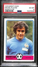 1978 Monty Gum World Cup Michael Platini France PSA 6 EX-MT 6935