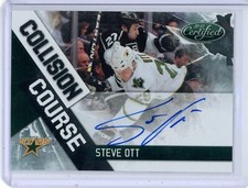2010-11 Panini Certified Steve Ott 4 Collision Course Auto 050/100 Dallas Stars