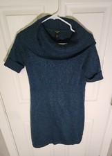 Ann Taylor Petite Womens Cowl Neck Sweater Dress