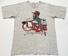 Vintage Artex 1992 MLB Ozzie Smith Cardinals T-Shirt Gray Youth XL 18-20 USA