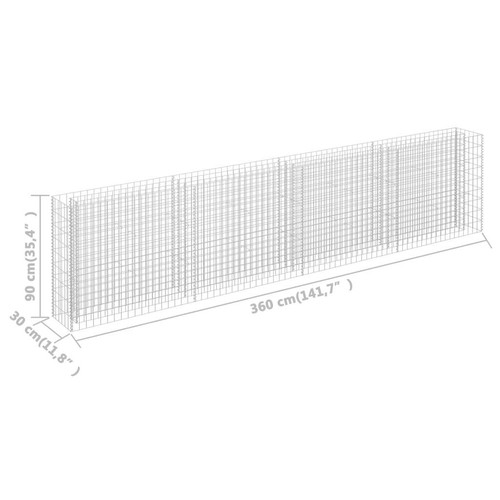 Gabion Raised Bed Basket Planter Outdoor Planter Pot Vegetable Flower Box - Picture 69 of 150