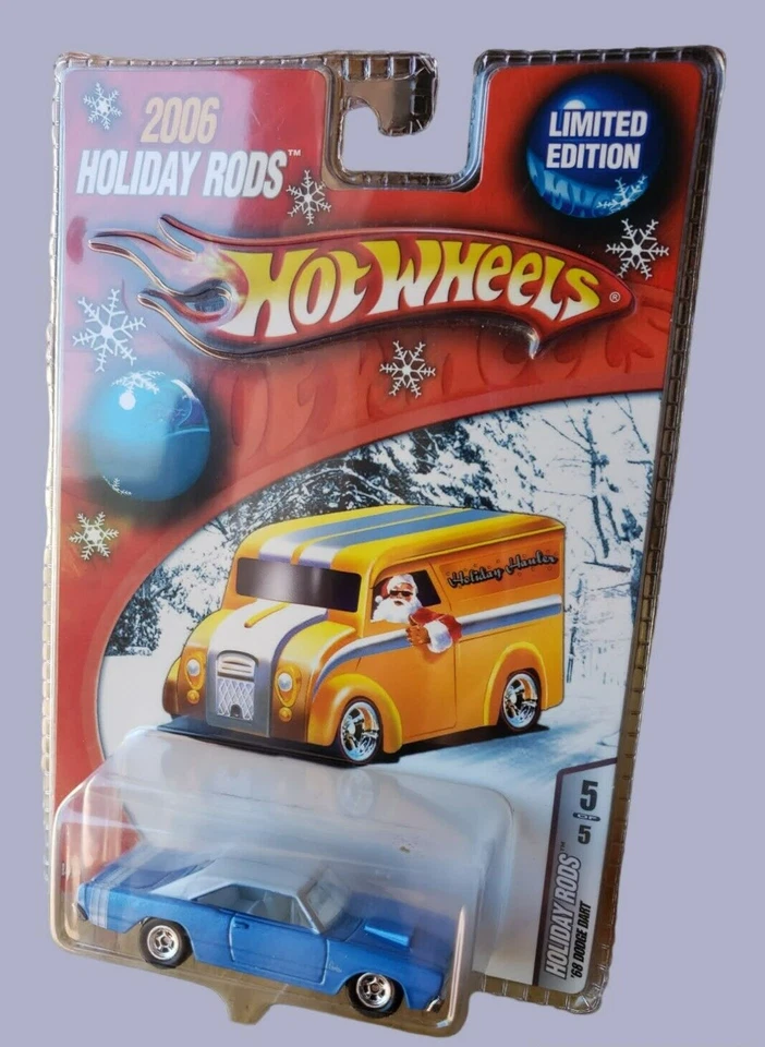 Dodge Dart Hot Wheels 2006 Holiday Rods '68 azul edición limitada 1:64 RRPRF SIN USAR, EN CAJA Foto 2 de 4