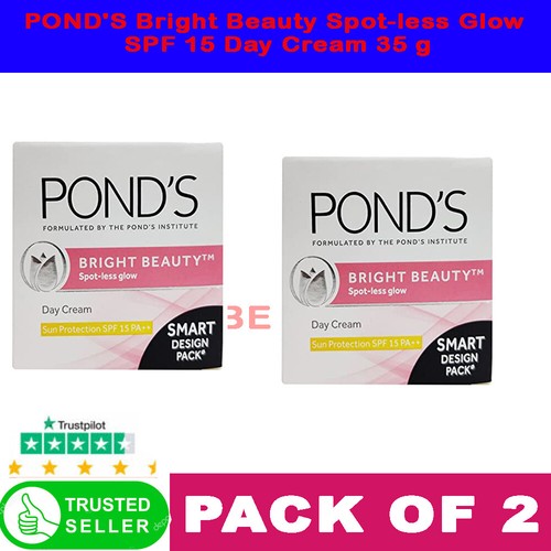 2 x35g POND'S Bright Beauty Cream / Spot less glow Day Cream For radiant glowing