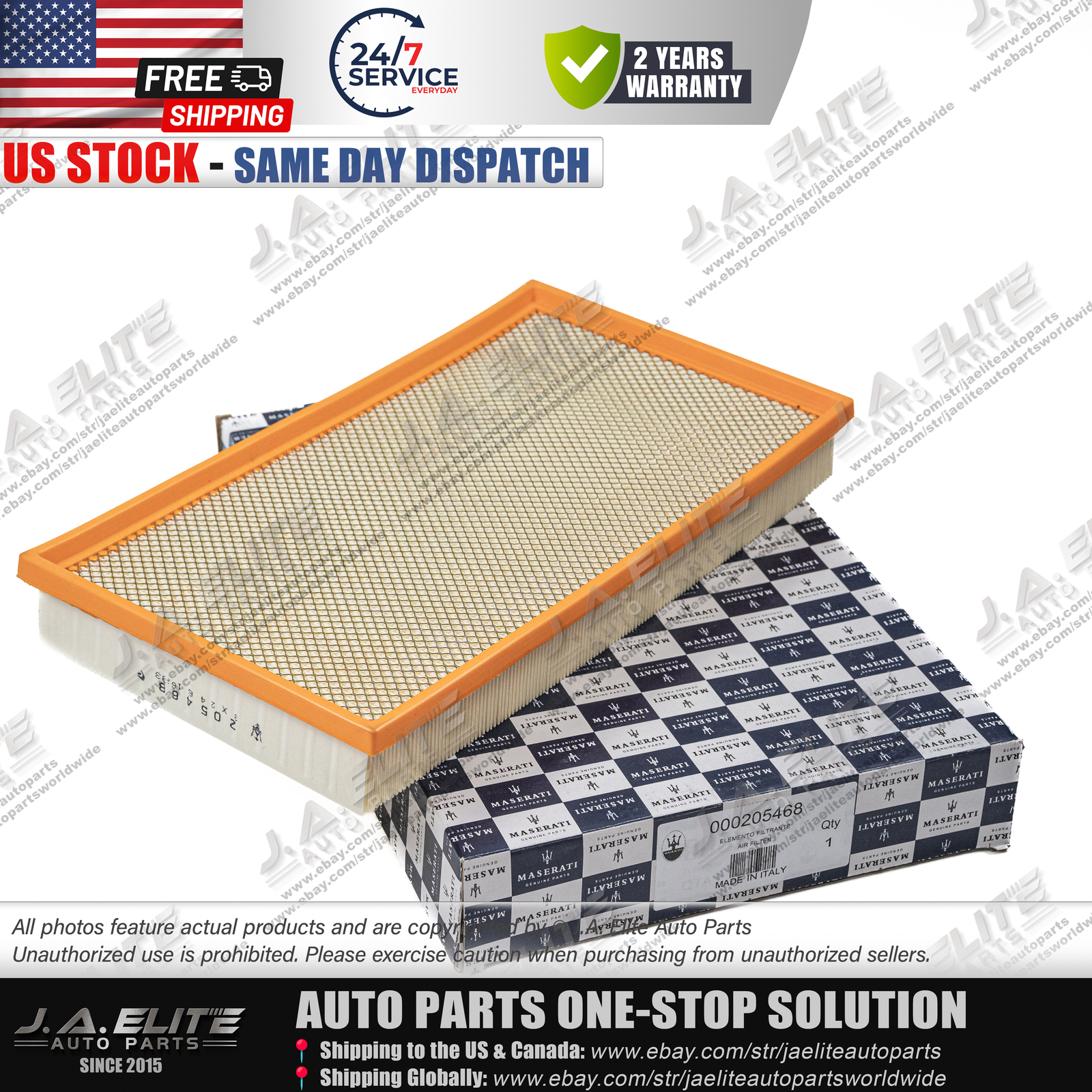 Genuine Air Filter for Maserati Quattroporte Granturismo GranCabrio 205468