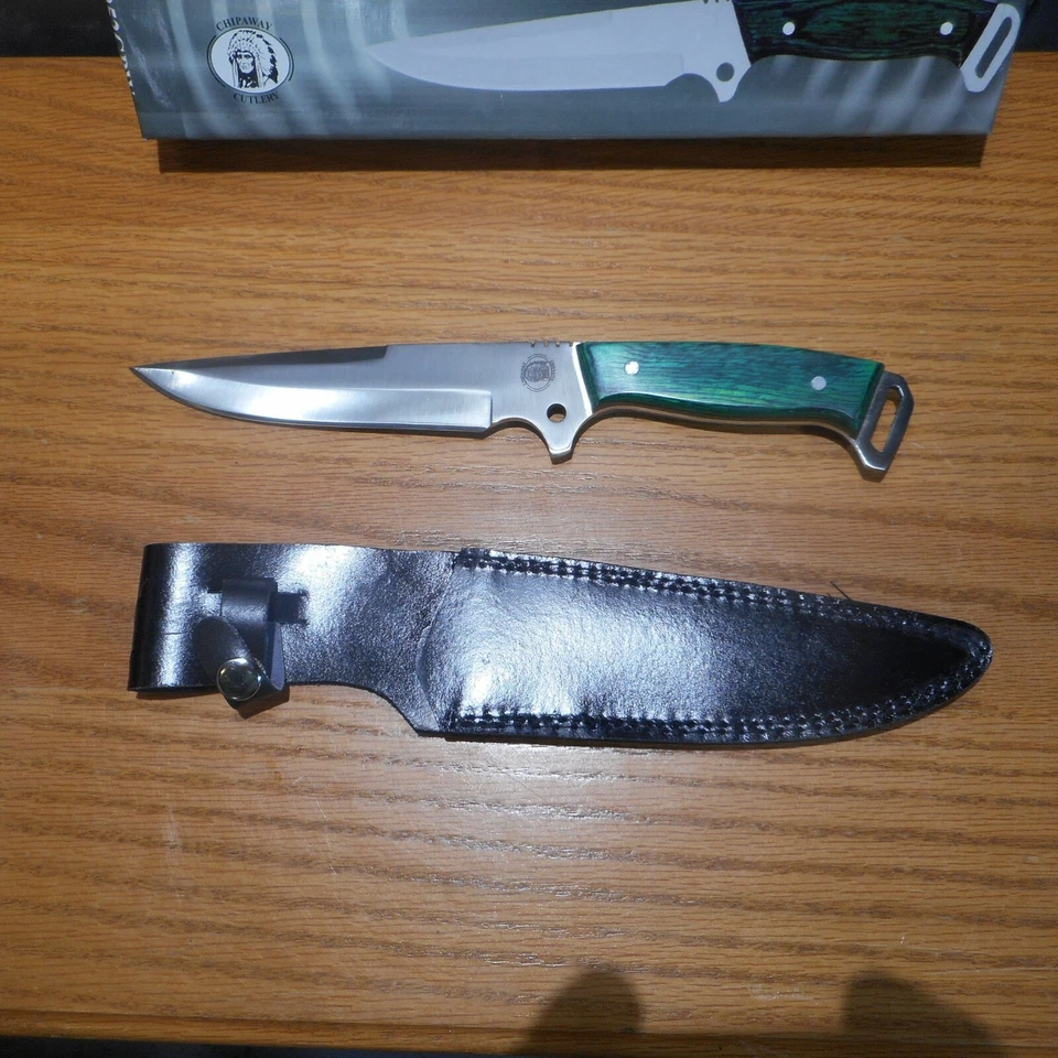 Frost Chipaway Cutlery 12” Hunting Knife w/Sheath CW-252GPW - Image 3 of 4