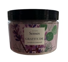 Avon Senses Gratitude Lavender  Cedarwood Luxurious Bath Salts, 12.5 oz. New