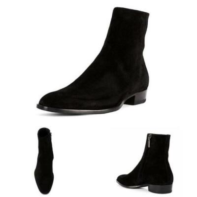Occident Mens Suede Leather Chelsea Boots Motor Shoes Banquet Business Formal
