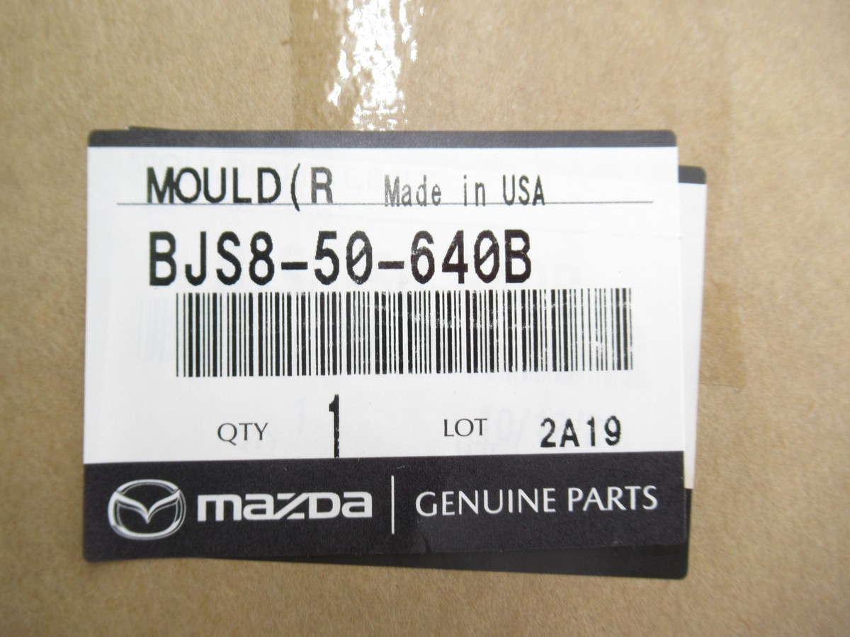 Genuine Mazda BJS8-50-640B Passenger RH Front Belt Molding 14-18 3