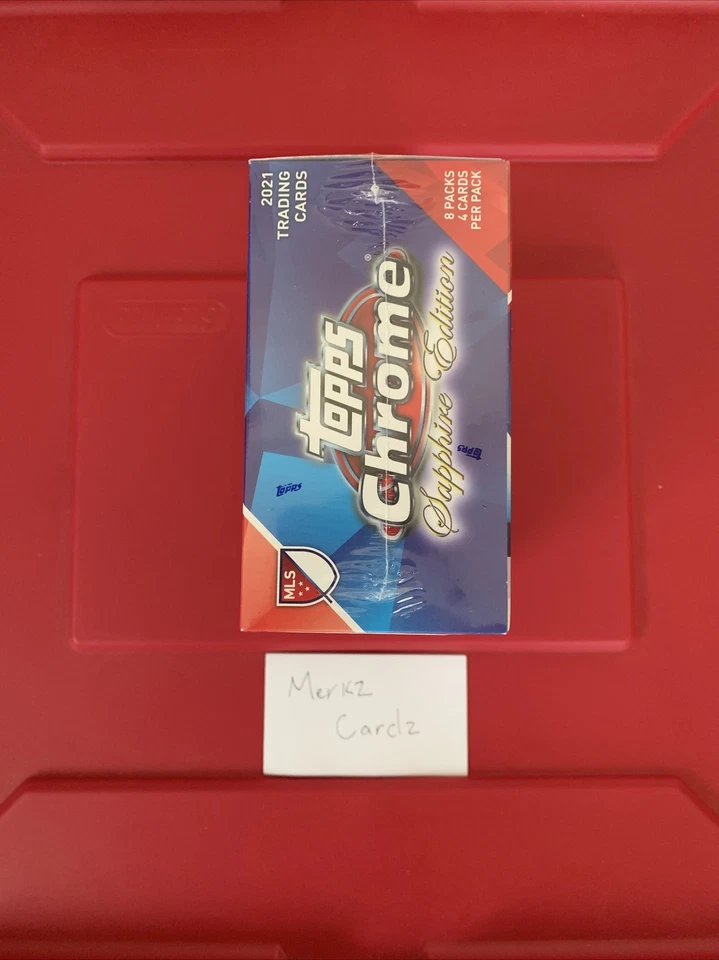 2021 Topps Chrome MLS Sapphire Edition Hobby Box - Factory Sealed - In Hand - Image 4 of 4