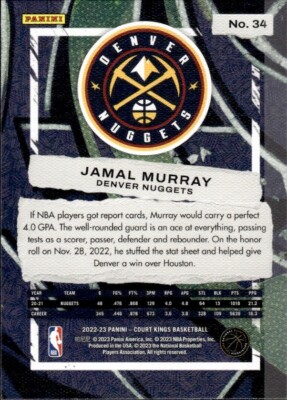 JAMAL MURRAY 2022-23 Panini Court Kings #34 Denver Nuggets | eBay